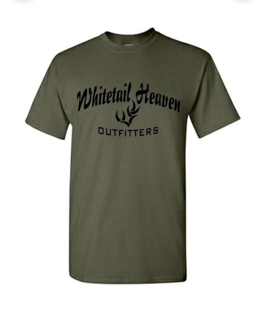 NEW EDITION WHO TSHIRT OLIVE GREEN AND BLACK