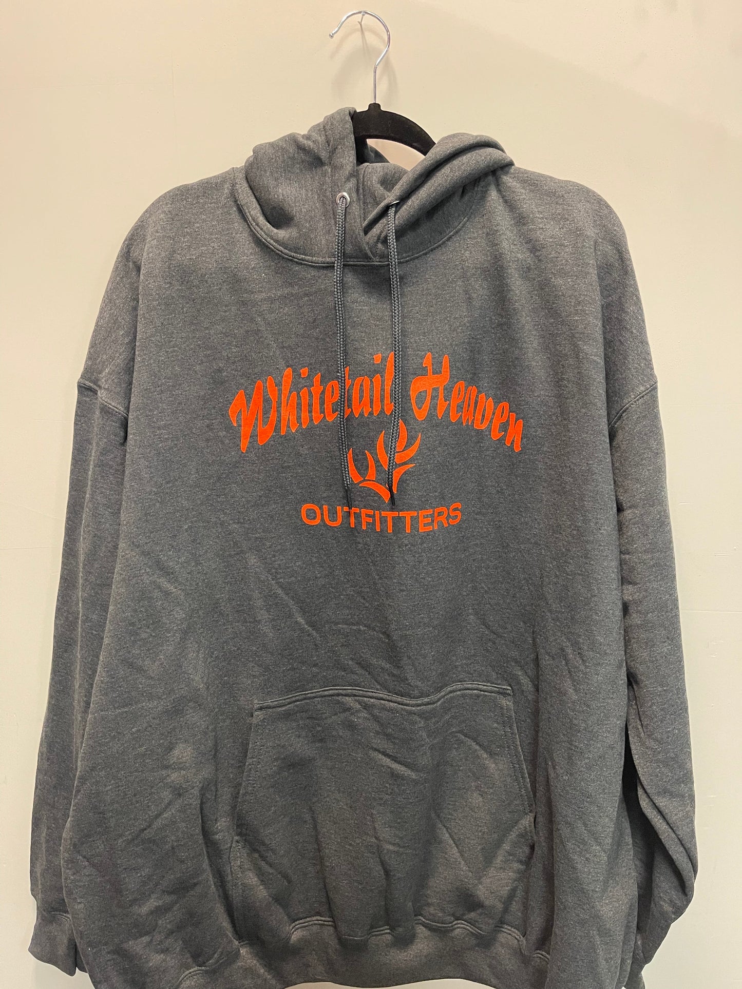 NEW EDITION GRAY AND ORANGE WHITETAIL HEAVEN HOODIE