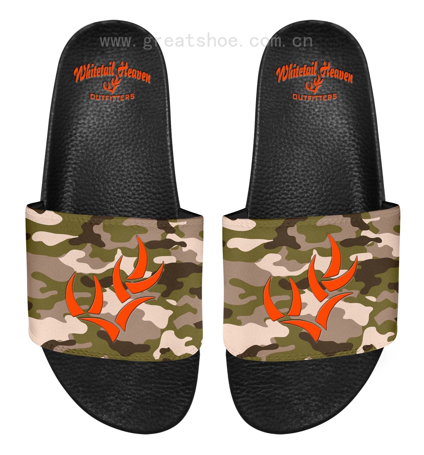 WHITETAIL HEAVEN’S UNLEASHED TEAM SLIDE SANDALS